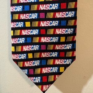 Men’s Nascar Necktie Sport Nascar Logo Squares Men's Tie black multi color‎